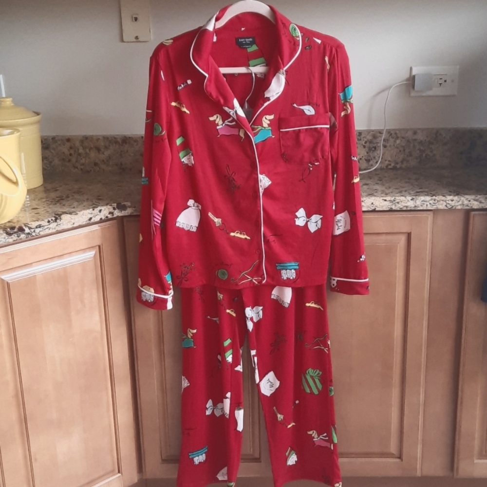 kate spade Winter Holiday Pajamas Sz. Medium